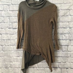Slouchy Two Tone Long Sleeve